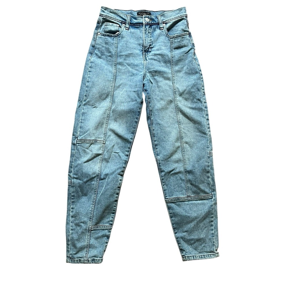 Banana Republic High Rise Baggy Barrel Denim Jeans 24/00 Tall